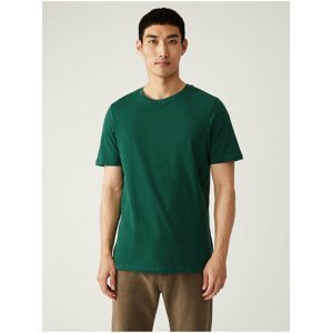 Zelené pánské basic tričko Marks & Spencer