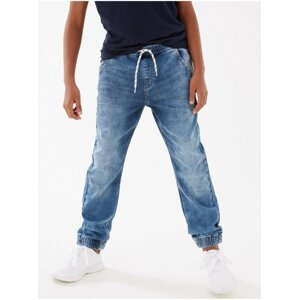Modré klučičí džínové kalhoty Marks & Spencer