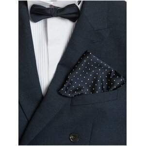Sada pánského puntíkovaného kapesníku a motýlku v tmavě modré barvě Marks & Spencer