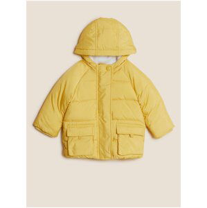 Žlutý dětský zimní kabát s technologií Stormwear™ Marks & Spencer