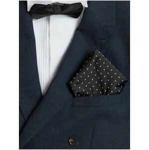 Sada pánského puntíkovaného kapesníku a motýlku v černé barvě Marks & Spencer