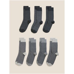 Sada sedmi párů pánských ponožek v šedé barvě s technologií Cool & Fresh™ Marks & Spencer