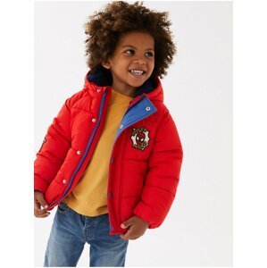 Červená dětská zimní bunda Marks & Spencer