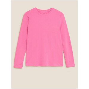Růžové dámské basic tričko Marks & Spencer