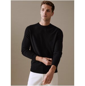 Černý pánský kašmírový svetr Marks & Spencer