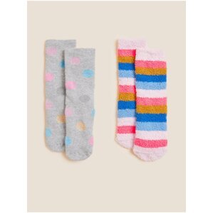 Sada pěti párů dětských vzorovaných ponožek Marks & Spencer