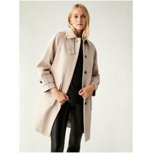 Béžový dámský volný kabát Marks & Spencer