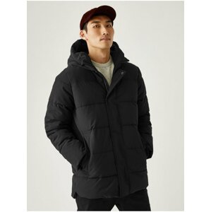 Černá pánská prošívaná zimní bunda s kapucí a technologií Thermowarmth™ Marks & Spencer