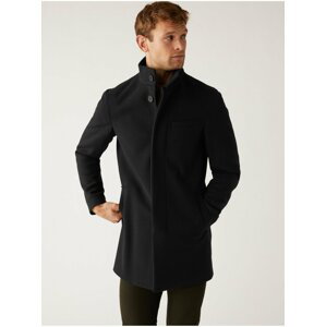 Černý pánský kabát Marks & Spencer