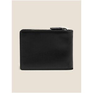 Černá kožená peněženka s technologií Cardsafe™ Marks & Spencer