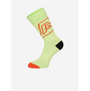 Světle zelené dámské ponožky z Merino vlny ALPINE PRO Phalte