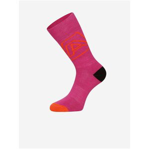 Tmavě růžové dámské ponožky z Merino vlny ALPINE PRO Phalte