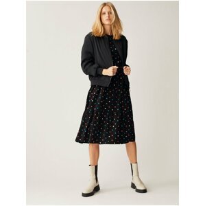 Černé dámské puntíkované midi šaty Marks & Spencer