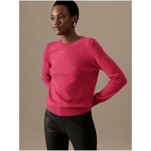 Růžový dámský kašmírový svetr Marks & Spencer