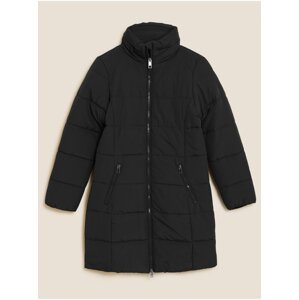 Černý dámský prošívaný zimní kabát s technologií Thermowarmth™ Marks & Spencer
