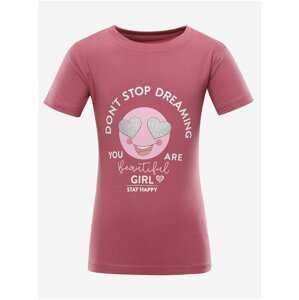 Tmavě růžové holčičí tričko NAX Goreto