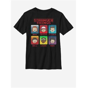 Černé dětské tričko Netflix 8 Bit Stranger ZOOT. FAN