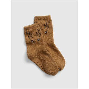 Hnědé dětské ponožky GAP