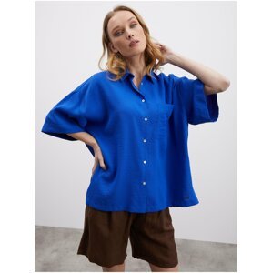 Modrá dámská oversize košile ZOOT.lab Rhiannon