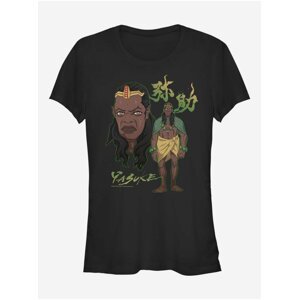 Černé dámské tričko Netflix  ZOOT. FAN Green Gold Portrait