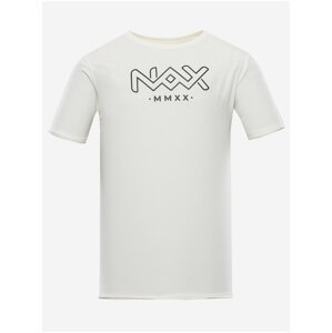 Krémové pánské tričko NAX VOTREM