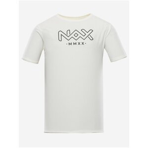 Krémové pánské tričko NAX VOTREM