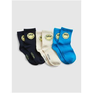 Sada tří párů dětských ponožek GAP & Smiley®