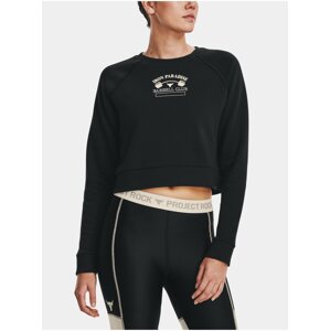 Černá dámská mikina Under Armour UA Pjt Rck Hm Gym Flc Crw