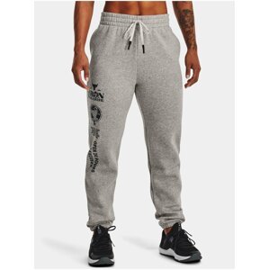 Šedé dámské tepláky Under Armour UA Pjt Rck Hm Gym Flc Pant