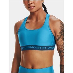 Modrá dámská sportovní podprsenka Under Armour UA Crossback Mid Bra