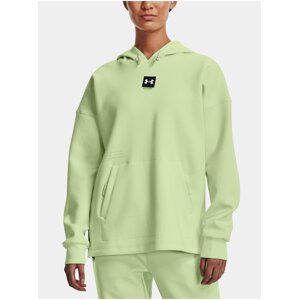 Světle zelená dámská mikina Under Armour Summit Knit Hoodie