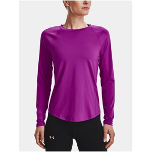 Fialové dámské tričko Under Armour UA Rush LS