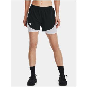 Bílo-černé dámské kraťasy Under Armour UA Fly By Elite 2-in-1 Short