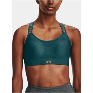 Tmavě zelená dámská sportovní podprsenka Under Armour UA Infinity High Bra