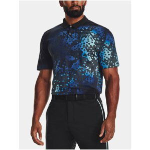 Modré pánské vzorované polo tričko Under Armour Curry Polar