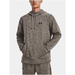 Šedá pánská žíhaná mikina Under Armour UA Armour Fleece Twist HD