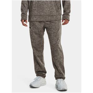 Šedé pánské žíhané tepláky Under Armour UA Armour Fleece Twist Pants