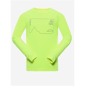 Neonově žluté pánské rychleschnoucí tričko ALPINE PRO AMAD