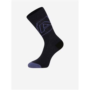 Modro-černé unisex ponožky z Merino vlny ALPINE PRO PHALTE
