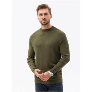 Zelený pánský basic svetr Ombre Clothing