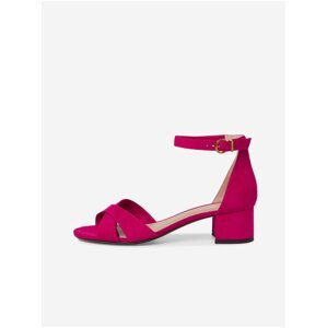 Tmavě růžové dámské sandály Tamaris