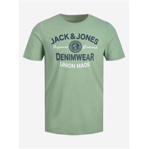 Světle zelené pánské tričko Jack & Jones