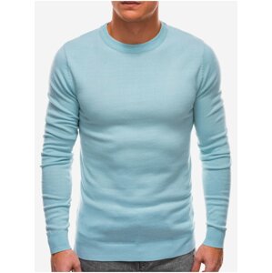 Světle modrý pánský basic svetr Ombre Clothing