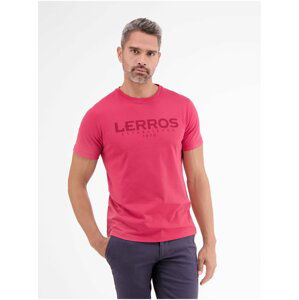 Růžové pánské tričko LERROS