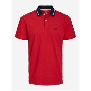 Červené pánské polo tričko Jack & Jones Joe