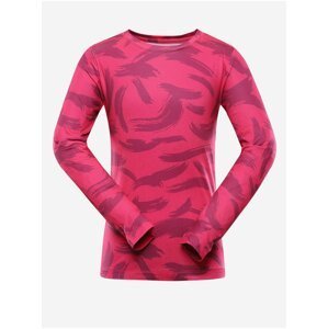 Růžové dětské rychleschnoucí tričko ALPINE PRO AMADO