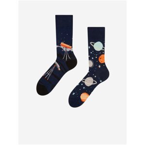 Tmavě modré unisex veselé ponožky Dedoles Vesmír