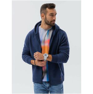 Tmavě modrá pánská mikina Ombre Clothing B1423