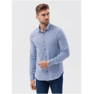 Světle modrá pánská košile Ombre Clothing K642