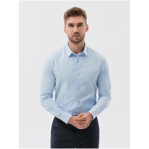 Světle modrá pánská košile Ombre Clothing K641